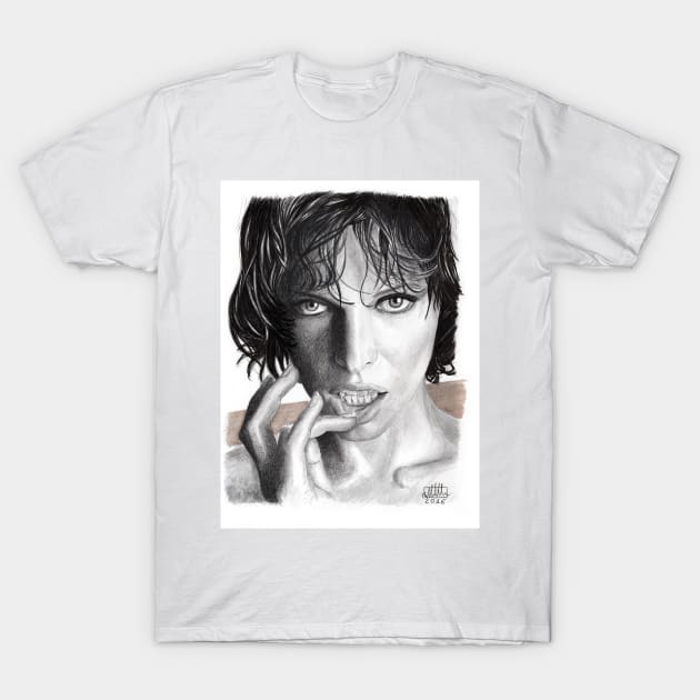 Milla Jovovich - look into my eyes T-Shirt by micheleamadesi